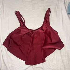 Elegant Burgundy Bikini Top